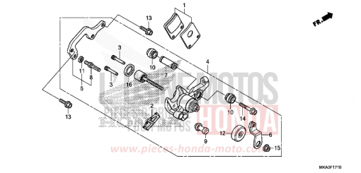 PARKING BRAKE CALIPER NC750XDH de 2017